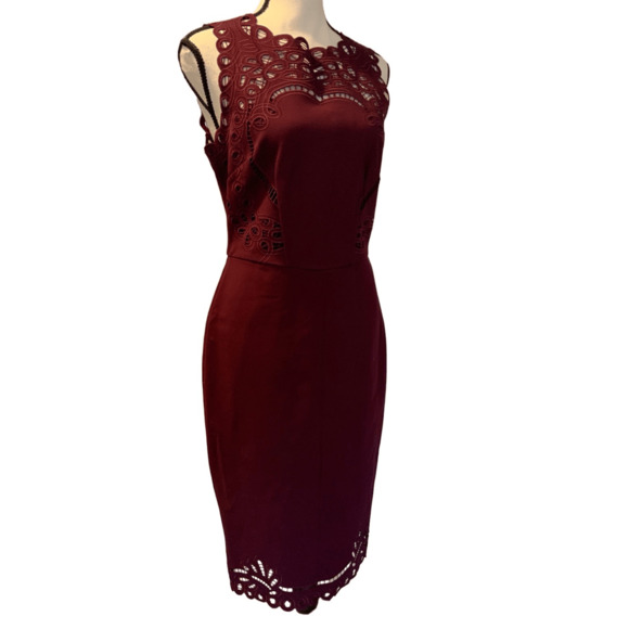 Ted Baker Burgundy Red Dress - Picture 14 of 14